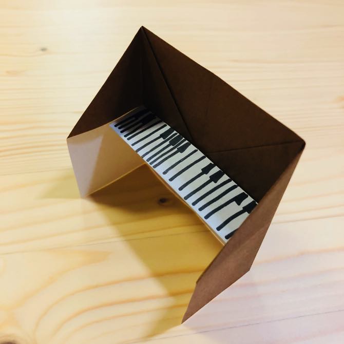 簡単折り紙 オルガン の折り方 How To Fold Origami Organ