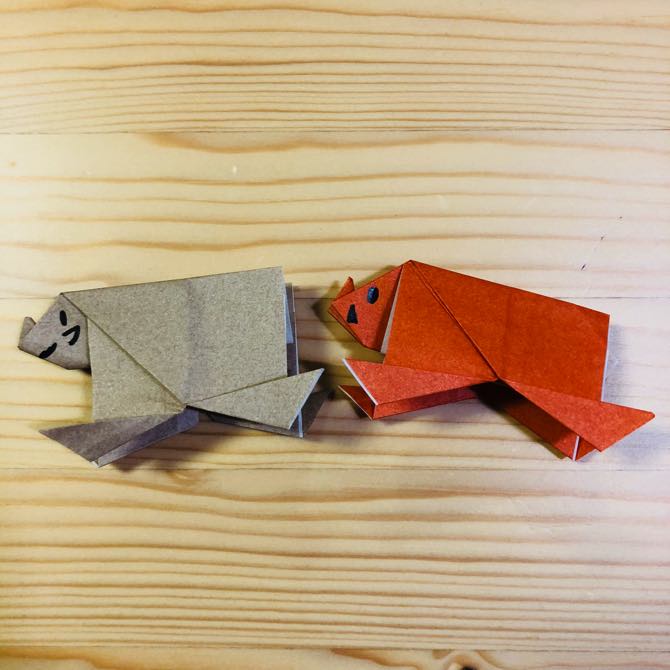 簡単折り紙 イノシシ の折り方 How To Fold Origami Boar