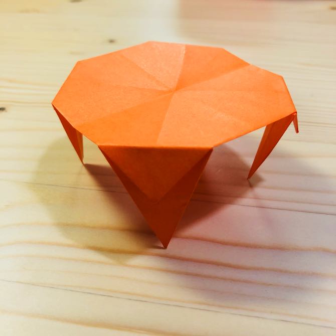 簡単折り紙 テーブル の折り方 How To Make Origami Table