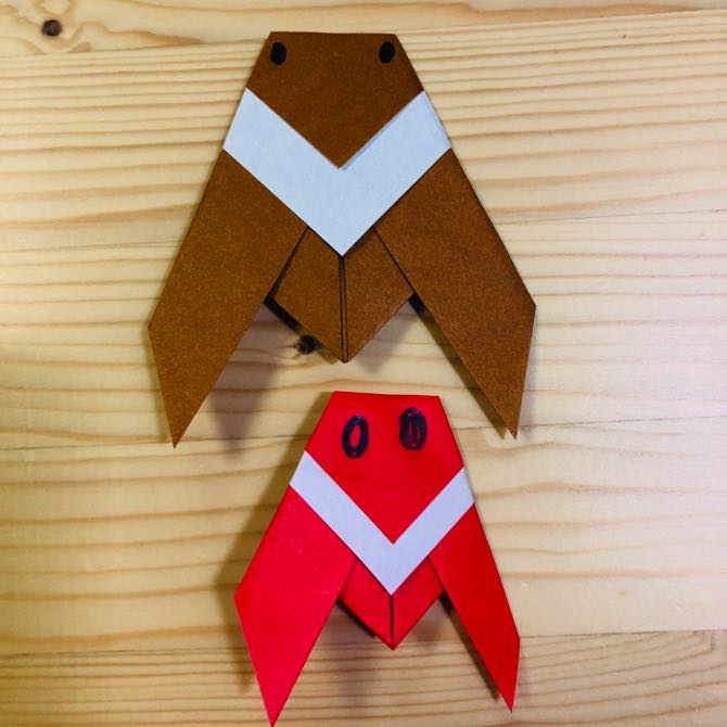簡単折り紙 セミ の折り方 How To Fold Origami Cicada