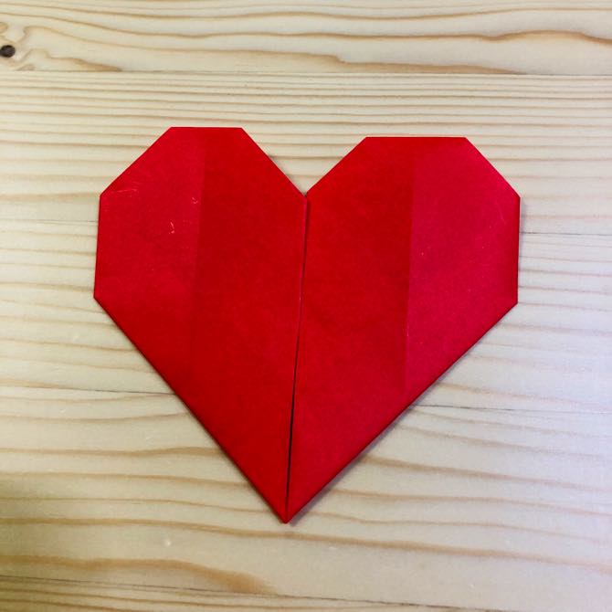 簡単折り紙 ハート の折り方 How To Fold Origami Heart