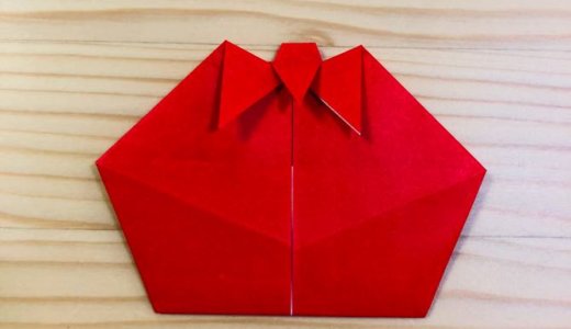 簡単折り紙『トマト』の折り方｜How to fold origami ” Tomato”