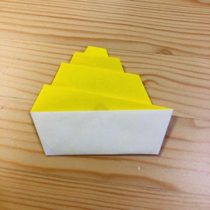 簡単折り紙 モンブランケーキ の折り方 How To Fold Origami Mont Blanc Cake