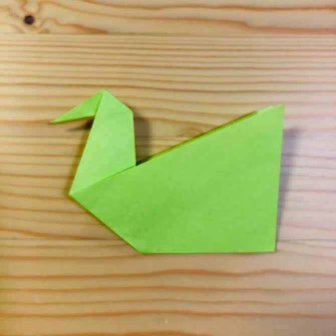 簡単折り紙 水鳥2 の折り方 How To Fold Origami Waterfowl2