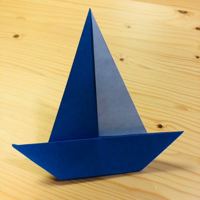 簡単折り紙 ヨット2 の折り方 How To Fold Origami Yacht2