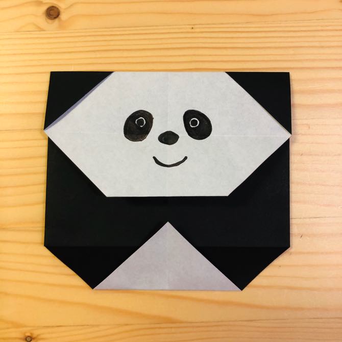 簡単折り紙 パンダ の折り方 How To Fold Origami Panda