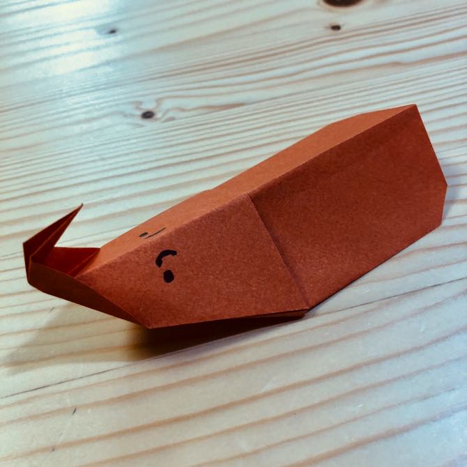 簡単折り紙 かぶとむし の折り方 How To Fold Origami Beetle