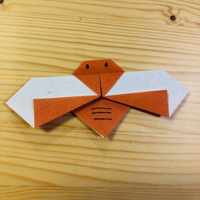 簡単折り紙 セミ2 の折り方 How To Fold Origami Cicada2