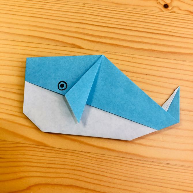 簡単折り紙 クジラ2 の折り方 How To Fold Origami Whale2