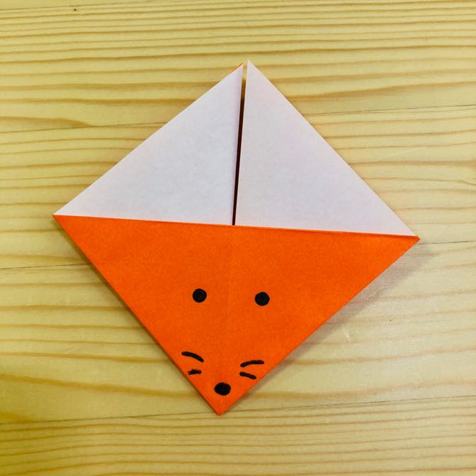 簡単折り紙 キツネ3 の折り方 How To Fold Origami Fox3