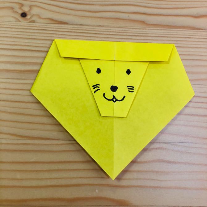 簡単折り紙 ライオン の折り方 How To Fold Origami Lion