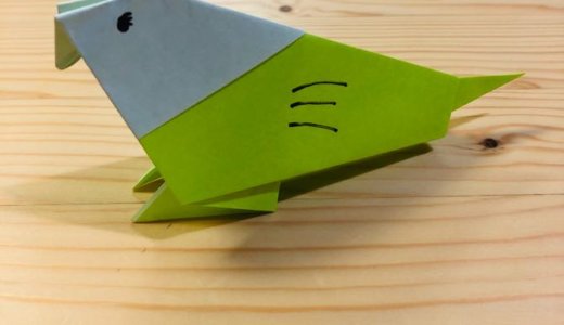 簡単折り紙『インコ』の折り方｜How to fold origami “Parakeet”