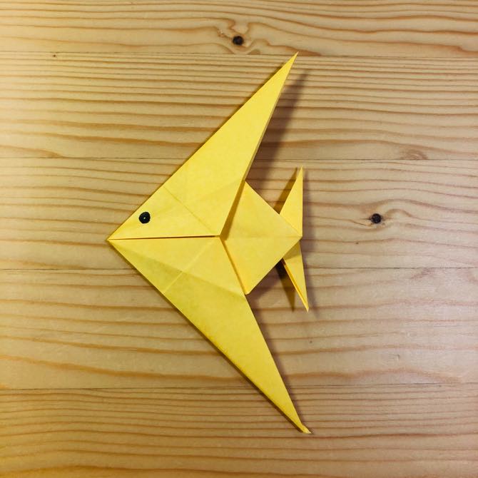 簡単折り紙 エンゼルフィッシュ の折り方 How To Fold Origami Angelfish
