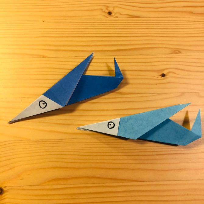 簡単折り紙 トビウオ の折り方 How To Fold Origami Flying Fish