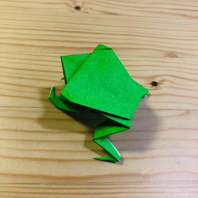 簡単折り紙 カエル4 の折り方 How To Fold Origami Frog4