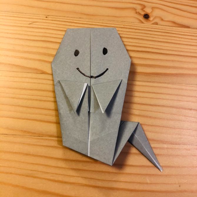 簡単折り紙 おばけ の折り方 How To Fold Origami Ghost