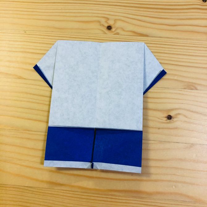 簡単折り紙 体操服 の折り方 How To Fold Origami Gym Suit