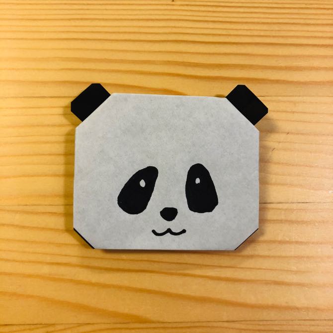簡単折り紙 パンダ2 の折り方 How To Fold Origami Panda2