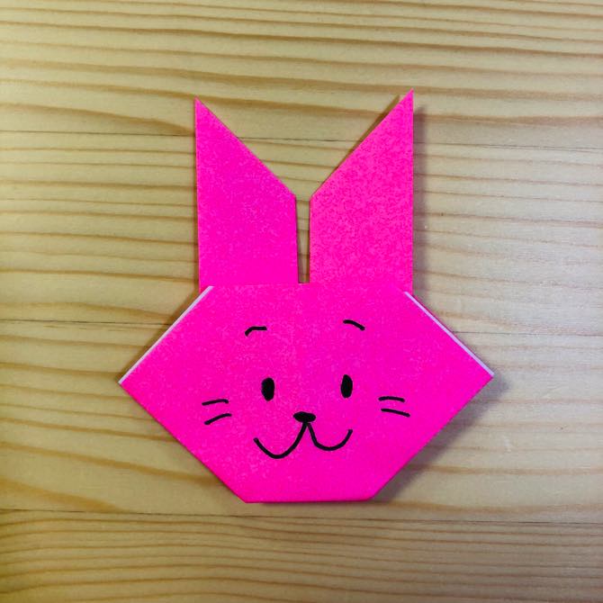 簡単折り紙 ウサギ4 の折り方 How To Fold Origami Rabbit4