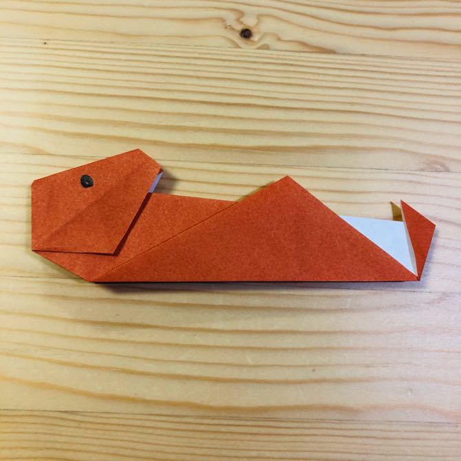 簡単折り紙 ラッコ の折り方 How To Fold Origami Sea Otter