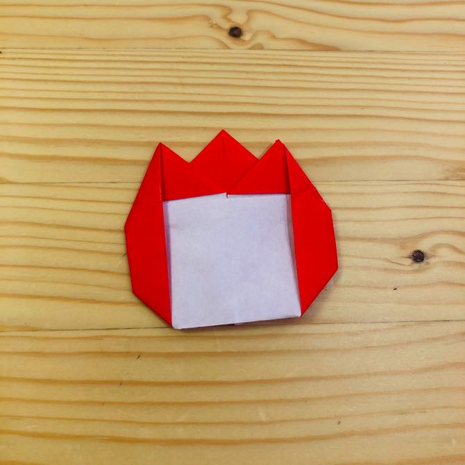 簡単折り紙 チューリップの名札 の折り方 How To Fold Origami Tulips