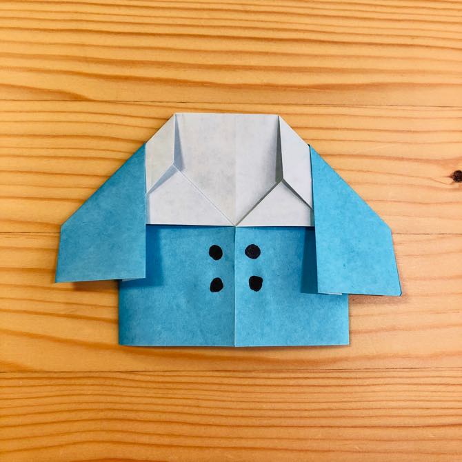 簡単折り紙 ブレザー の折り方 How To Fold Origami Blazer