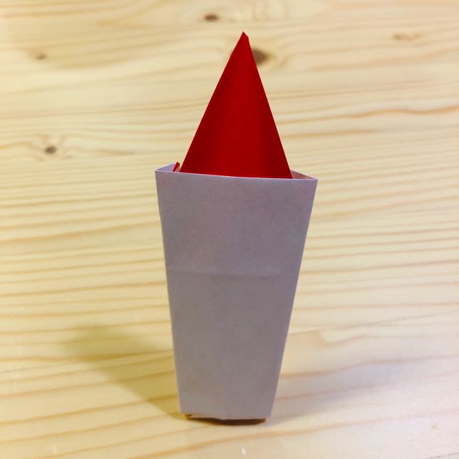 簡単折り紙 ロウソク2 の折り方 How To Fold Origami Candle2