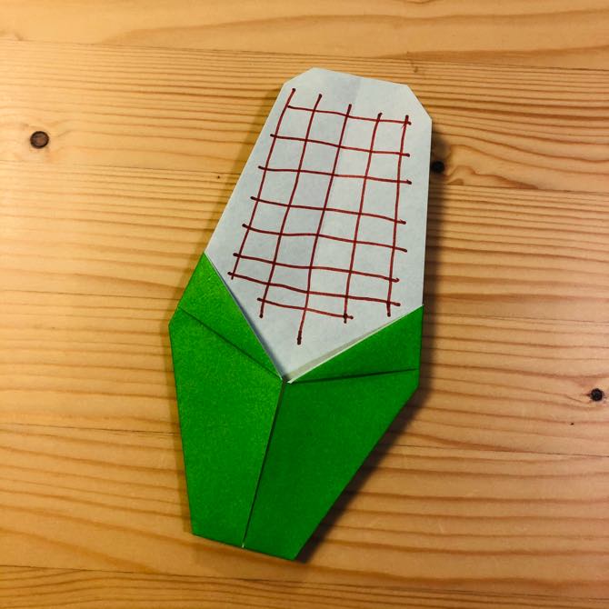簡単折り紙 トウモロコシ の折り方 How To Fold Origami Corn