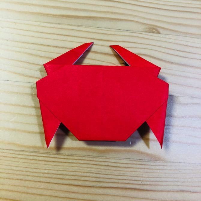 簡単折り紙 かに2 の折り方 How To Fold Origami Crab2