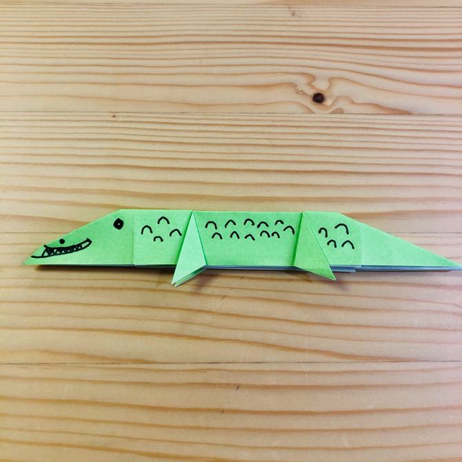 簡単折り紙 ワニ の折り方 How To Fold Origami Crocodile