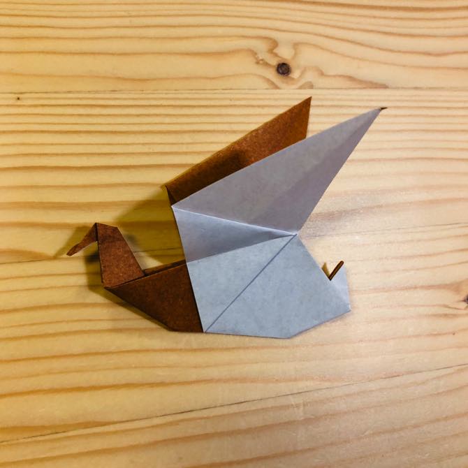 簡単折り紙 カモ の折り方 How To Fold Origami Duck