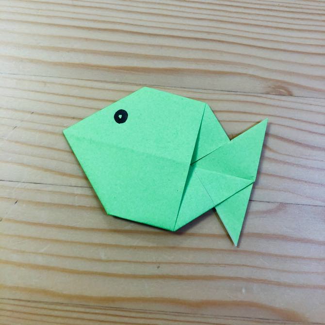 簡単折り紙 お魚3 の折り方 How To Fold Origami Fish3