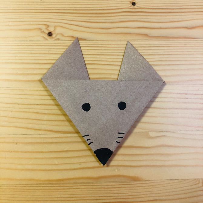 簡単折り紙 ネズミ の折り方 How To Fold Origami Mouse