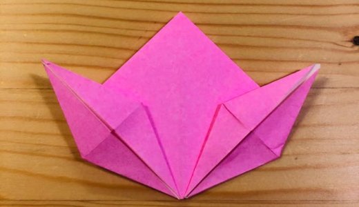 簡単折り紙『もも』の折り方｜How to fold origami “Peach”
