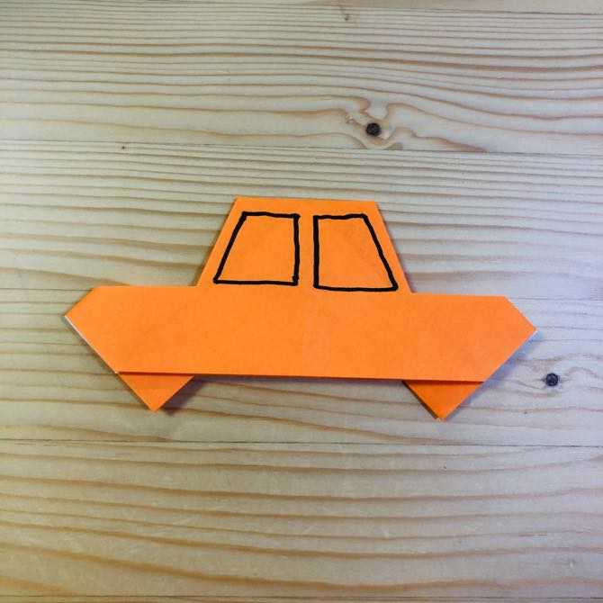 簡単折り紙 くるま4 の折り方 How To Fold Origami Car4