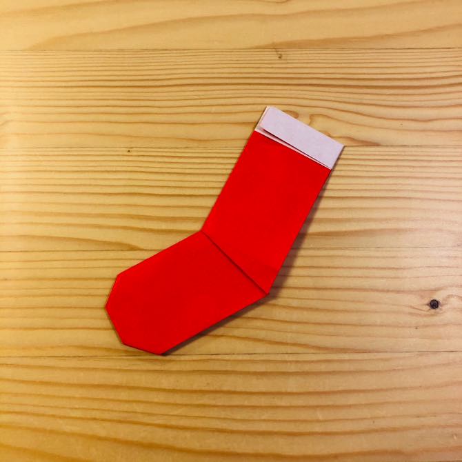 簡単折り紙 クリスマスの靴下2 の折り方 How To Fold Origami Christmas Socks2