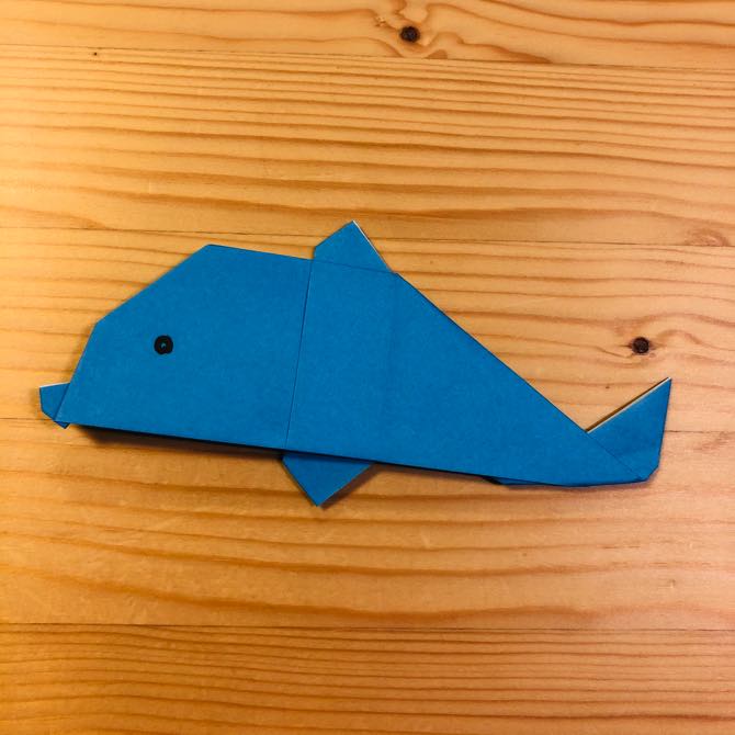 簡単折り紙 イルカ2 の折り方 How To Fold Origami Dolphin2