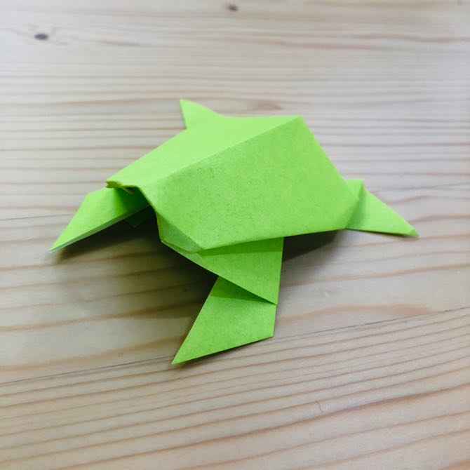 簡単折り紙 カエル5 の折り方 How To Fold Origami Frog5
