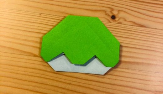 簡単折り紙『かしわもち』の折り方｜How to fold origami “Kashiwa Mochi”