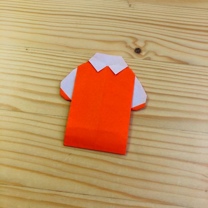 簡単折り紙 ポロシャツ の折り方 How To Fold Origami Polo Shirt