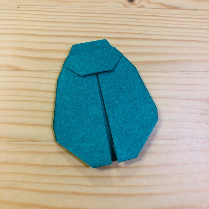 簡単折り紙 こがねむし の折り方 How To Fold Origami Scarab Beetle