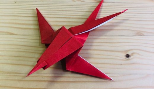 簡単折り紙『つばめ』の折り方｜How to fold origami “Swallow”