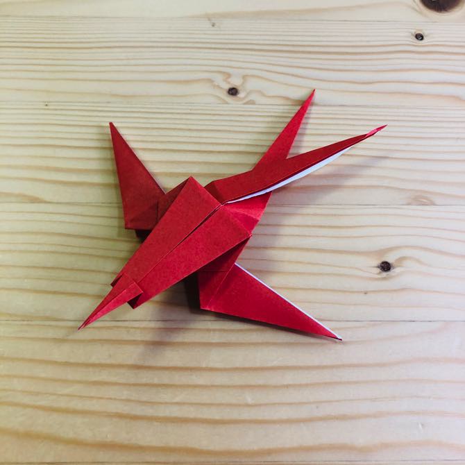 簡単折り紙 つばめ の折り方 How To Fold Origami Swallow