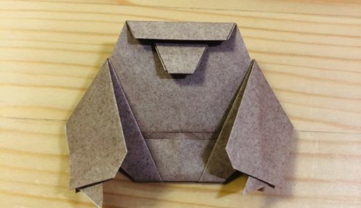 簡単折り紙『ゴリラ2』の折り方｜How to fold origami “gorilla2”
